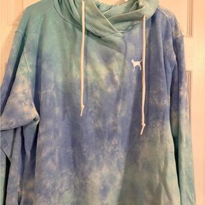 VS Pink tie-dye hoodie sweater